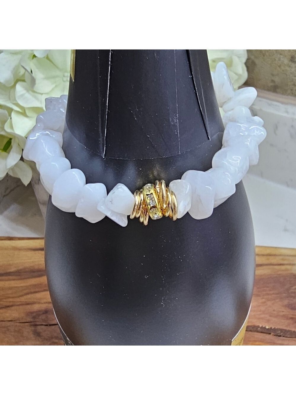 Druzy Dreams Stack Bracelets Set In White - Picture 3 of 7